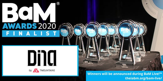 DiNA is a finalist for the IABM BaM Awards® 2020