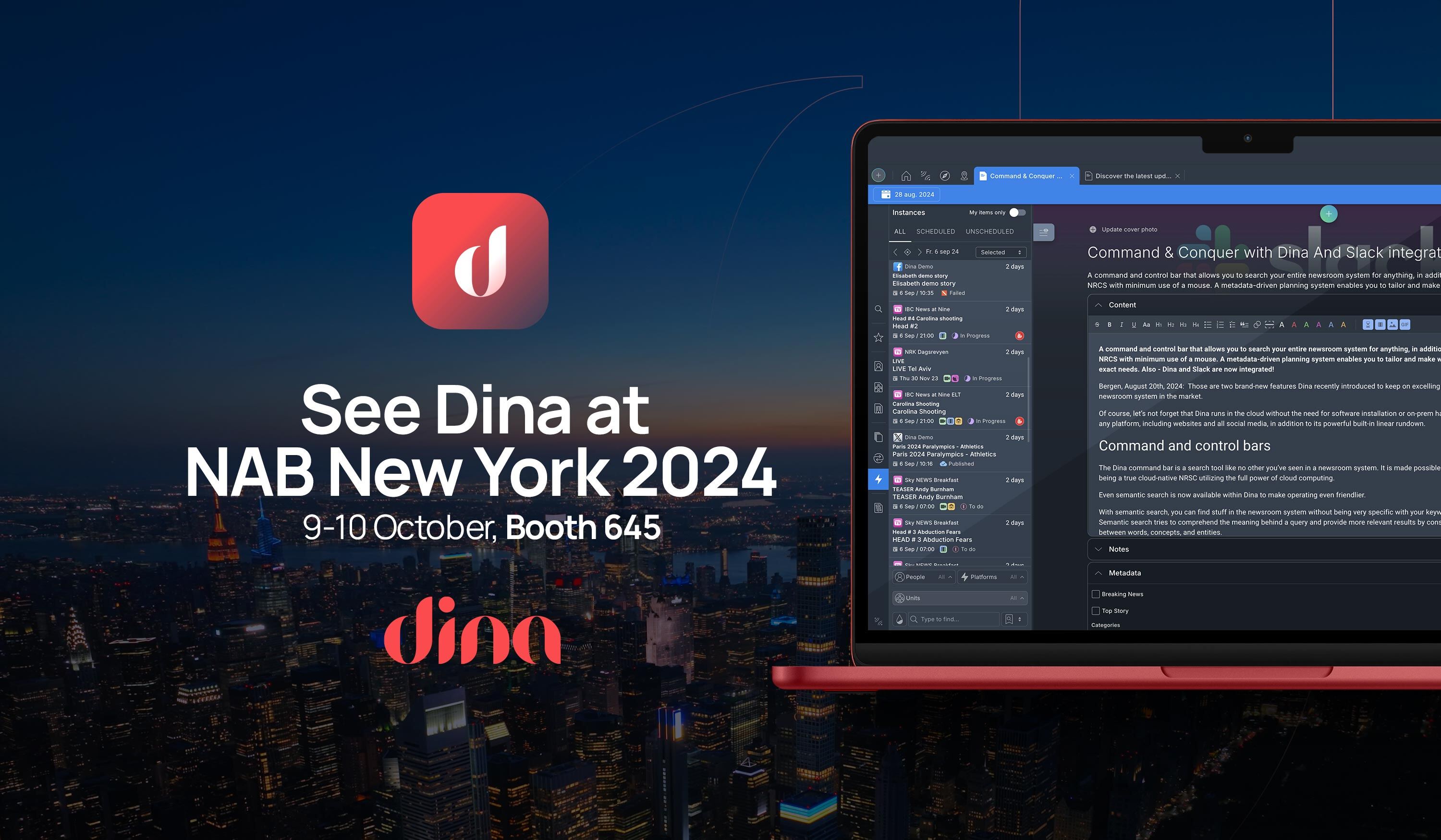 Dina at NAB New York 2024