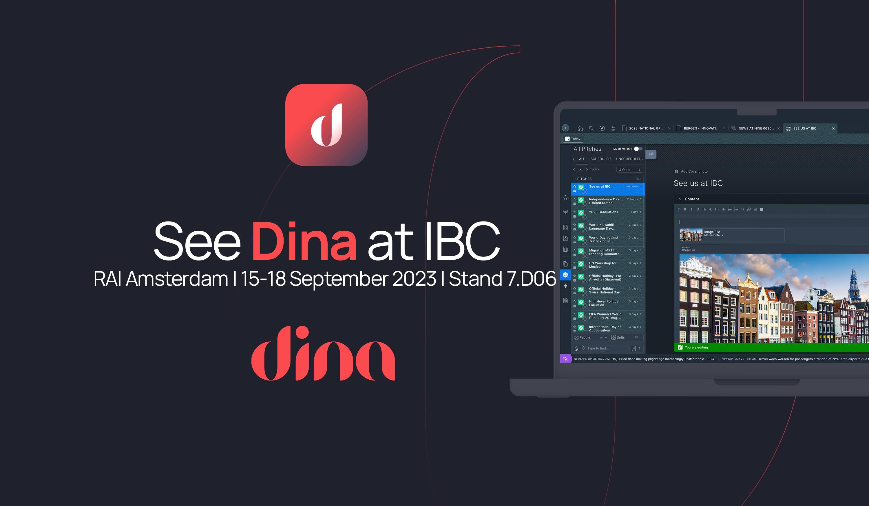 See Dina at IBC2023